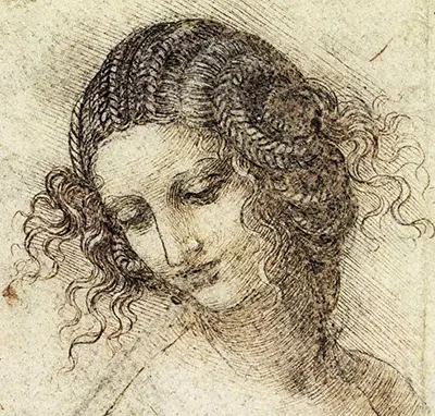 Studie für den Leiter von Leda Leonardo da Vinci